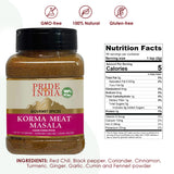 Pride of India – Korma Meat Masala Mix – Ideal for Traditional Meat/Lamb Curry – Gourmet & Flavorful – Seasoning Spice Blend – Easy to Use - 1.7 oz. Small Dual Sifter Bottle