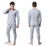 Men's 2-Piece Cotton Thermal Set with Shirt & Pants