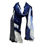 Serenity Indigo handprinted scarf