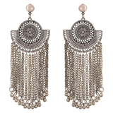 Generic Women's Brass Earrings (Silver, free Size)