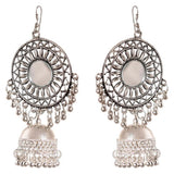 Generic Women's Brass Earrings (Silver, free Size)