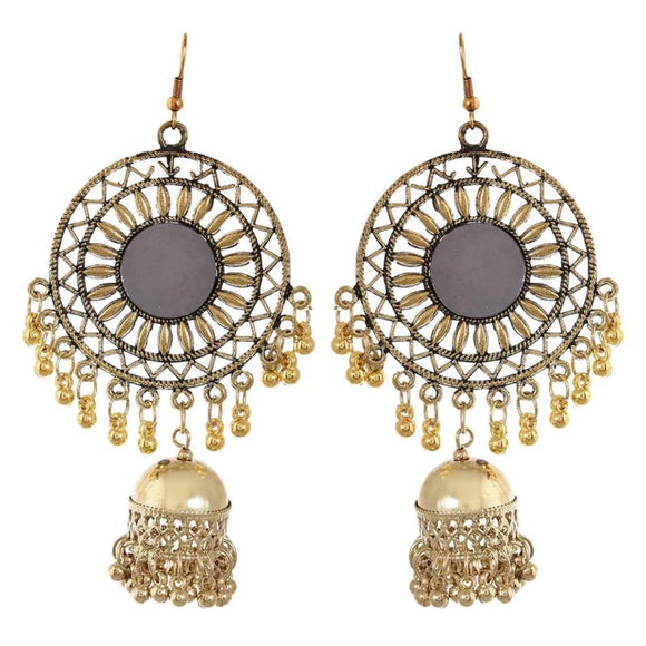 Generic Women's Brass Earrings (Golden, free Size)