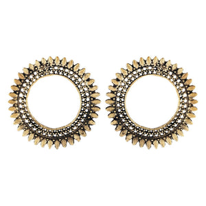 Generic Women's Brass Earrings (Golden, free Size)