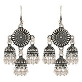 Generic Women's Brass Earrings (Silver, free Size)