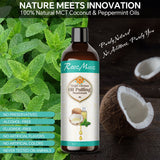 Coconut Oil Pulling (8 Fl.Oz) Alcohol Free Mouthwash Oil for Fresh