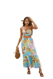 Womens 2pcs Long Skirt Set