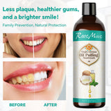 Coconut Oil Pulling (8 Fl.Oz) Alcohol Free Mouthwash Oil for Fresh