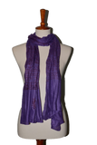 OM Hand Block Bhakti Yoga Prayer Sanskrit Hindu Mantra Shawl