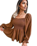 Womens Loose Fit Chiffon Blouse