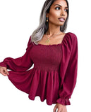 Womens Loose Fit Chiffon Blouse