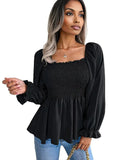 Womens Loose Fit Chiffon Blouse