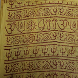 OM Hand Block Bhakti Yoga Prayer Sanskrit Hindu Mantra Shawl