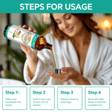 Coconut Oil Pulling (8 Fl.Oz) Alcohol Free Mouthwash Oil for Fresh