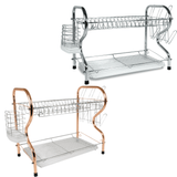 Better Chef 22" 2-Level Chrome-Plated R-Shaped Dish Rack