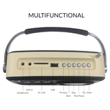 Supersonic Multi-Function Bluetooth Retro Speaker with Rechargeable