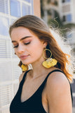 Drop Tassel Fan Earrings