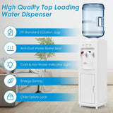 Hot and Cold-Water Cooler Dispenser with Child Safety Lock