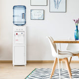 Hot and Cold-Water Cooler Dispenser with Child Safety Lock