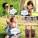 Toys for 3-12 Year Old Boys Girls; Walkie Talkies for Kids 22 Channels 2 Way Radio Toy with Backlit LCD Flashlight; 3 Miles Range for Outside; Camping; Hiking