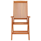 Folding Patio Chairs 4 pcs Solid Wood Eucalyptus