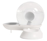 Pet Life 'Auto-Myst' Snail Shaped 2-in-1 Automated Gravity Pet Filtered Water Dispenser and Food Bowl