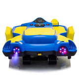 24V Kids Ride On Electric scooter w/ helmet knee pads,24v ride on toy for kids,Spray function,2WD 400w wheel-hub motor,5.59-6.84MPH,Gravity Steering,Use for 1-2 hours,Exercise your child age 6+.