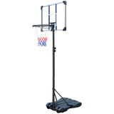 Portable Basketball Hoop Stand w/Wheels for Kids Youth Adjustable Height 5.4ft - 7ft Use for Indoor Outdoor Basketball Goals Play Set