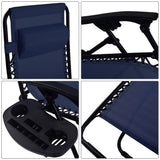 Outdoor Folding Zero Gravity Reclining Lounge Chair