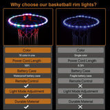 1pc LED Basketball Hoop Light; Remote Control Basketball Hoop LED Light; Change 16 Colors By Yourself; Waterproof; Outdoor Play At Night; Super Bright; Great Gift For Kids
