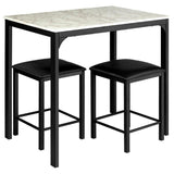 Small Space Kitchen Bar Furniture 3 Pieces Dining Table Set