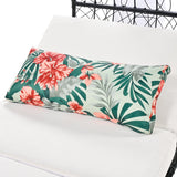 GO 90.55" Outdoor Patio Daybed with Curtain, Sunbed with Cushion and Colorful Pillow, Wicker Lounge Chairs Backrest Adjustable Recliners for Pool Garden Backyard, Beige Cushion, Black Wicker