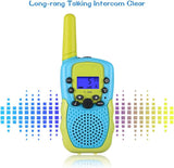 Toys for 3-12 Year Old Boys Girls; Walkie Talkies for Kids 22 Channels 2 Way Radio Toy with Backlit LCD Flashlight; 3 Miles Range for Outside; Camping; Hiking
