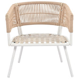 4-Piece Patio Furniture Set, Outdoor Furniture with Acacia Wood Table, Patio Conversation Set with Deep Seating & Thick Cushion for Backyard Porch Balcony
