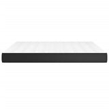 Pocket Spring Bed Mattress Black 72"x83.9"x7.9" California King Faux Leather