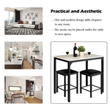 Small Space Kitchen Bar Furniture 3 Pieces Dining Table Set