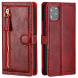 Zipper Wallet Flip Case For iPhone With Wireless Charging Support