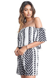 Women's Aztek Off Shoulder 2 Piece Set