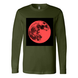 Contemporary Moon Long Sleeve Men's Jersey Tee