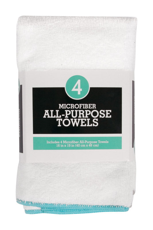 White Microfiber Kitchen Towel, 4 per Pack