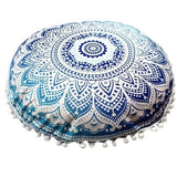 Indian Mandala Pillows Round Bohemian Cushion Cover