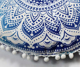 Indian Mandala Pillows Round Bohemian Cushion Cover