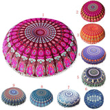 Indian Mandala Pillows Round Bohemian Cushion Cover