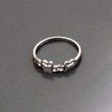 Korea Style Small Love Heart To Heart Rings