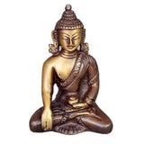 Brass Sitting Buddha in Meditation