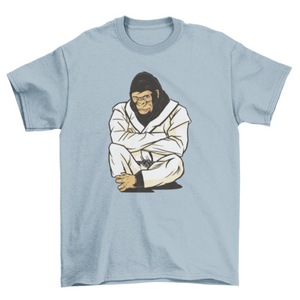 Cool karate gorilla t-shirt