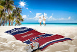 [Personalization Only] Canadiens Personalized Jersey Beach Towel