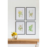 Set of 4 Botanical Flower Wall Art, Home Decor for Living Room, Dining Room, Bedroom, Hallway, 20" x 28"