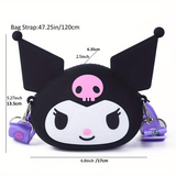 3D Cartoon Silicone Strap Shoulder Bag Purse For Kids