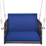 Single Person Hanging Seat with Seat and Back Cushions