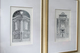 Set of 2 Fake Pencil Architectual Wall Art, Wall Decor Accent, 24" x 32"